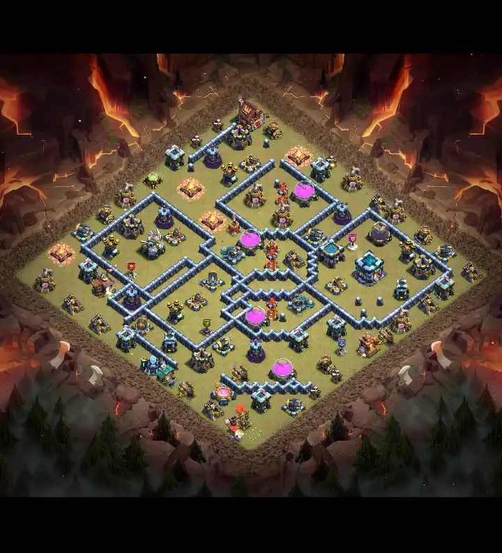TH13 War Badr Anti 3 Star Base for Coc | Clash of Clans
