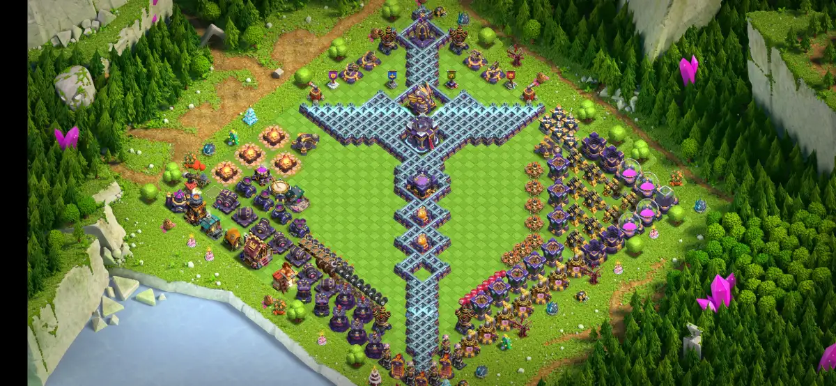 TH15 Farming Base Copy Link - Sword Style Loot Base for Clash of Clans