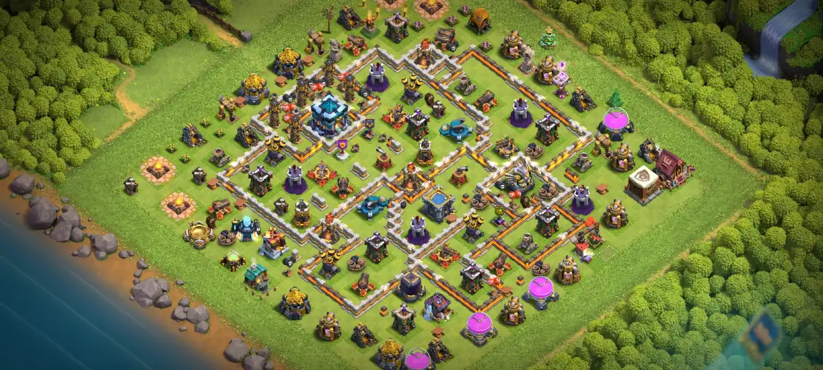 TH13 War Base for coc Anti Electro Dragon Defense
