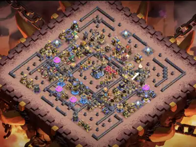 Layout TH18 War Base for COC – Anti 3 Star Clash of Clans