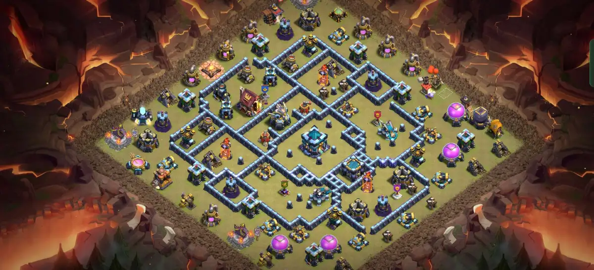 TH13 Anti 2 Star Defense Base for Clash of Clans