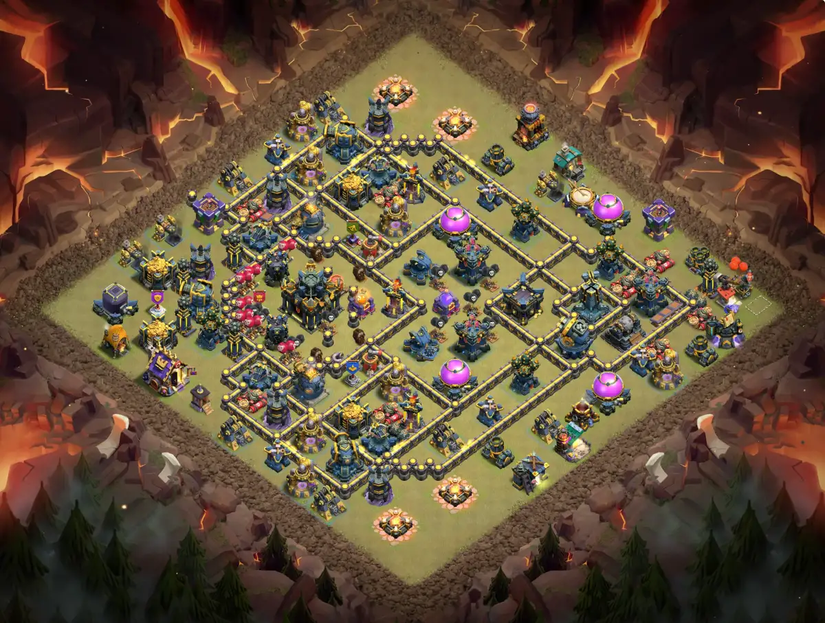 TH17 War Base Anti 3 Star for Clash of Clans Copy Link