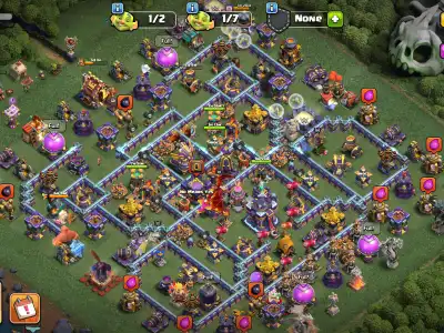 Layout TH15 Anti Air Base with Split Core for Electro Dragon Defense