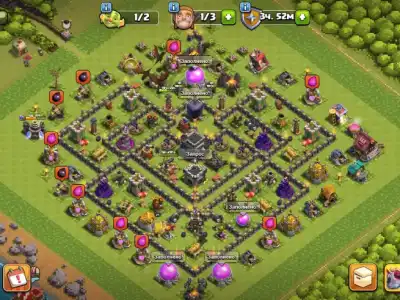 Layout Game-Changing TH9 War Coc Layout | Anti 2 Stars Любительская