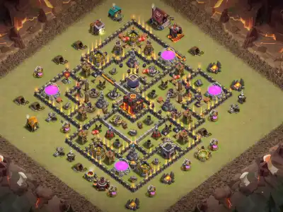 Layout TH10 Anti 2 Star War Base Layout for Clash of Clans