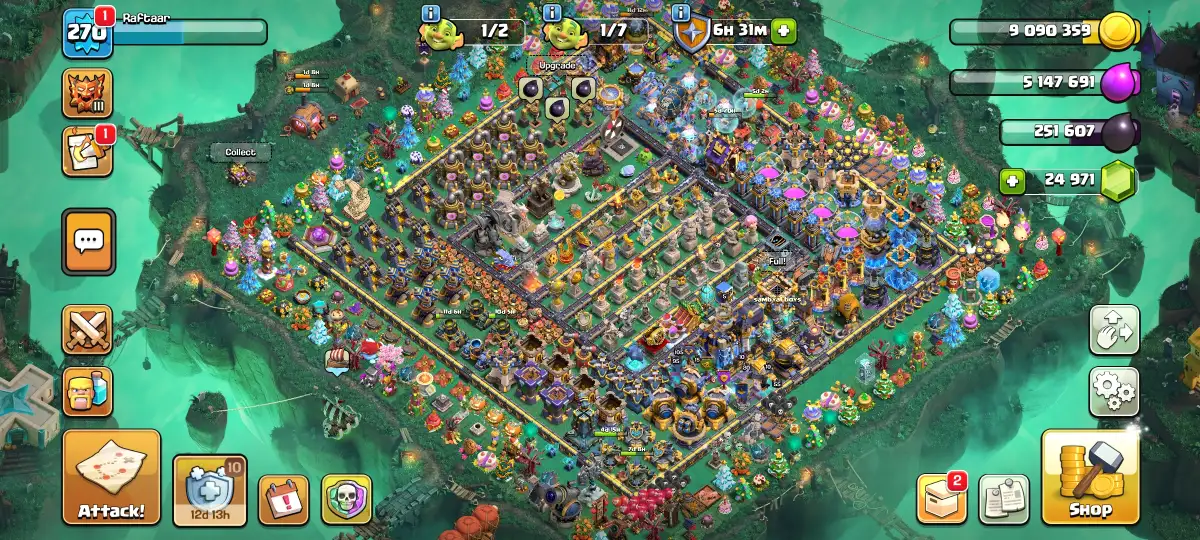 TH18 Legend Farming Base for Anti Electro Dragon Hits