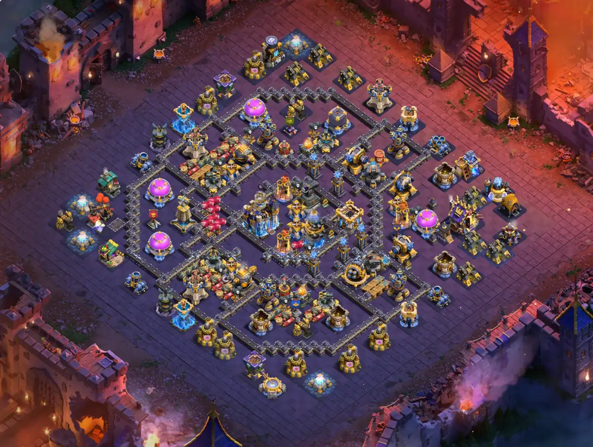 TH18 War Base Anti 3 Star Layout for Clash of Clans