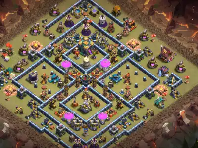 Layout TH14 Farming Base Copy Link for Safe Loot in Clash of Clans