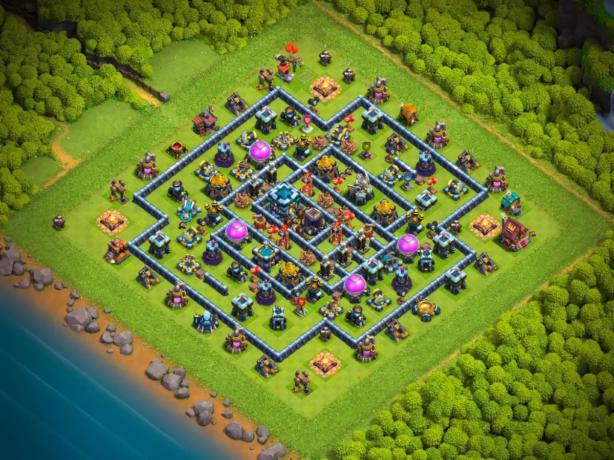 TH13 Farming Base Anti 2 Star Anti 3 Star Copy Link