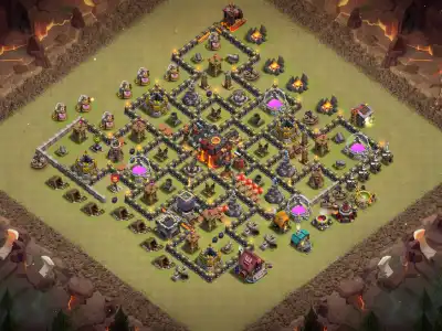 Layout TH10 Legend League Base Layout for Clash of Clans Defense