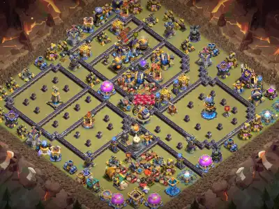 Layout TH18 War Base Anti 2 Star for Legend League Copy Link