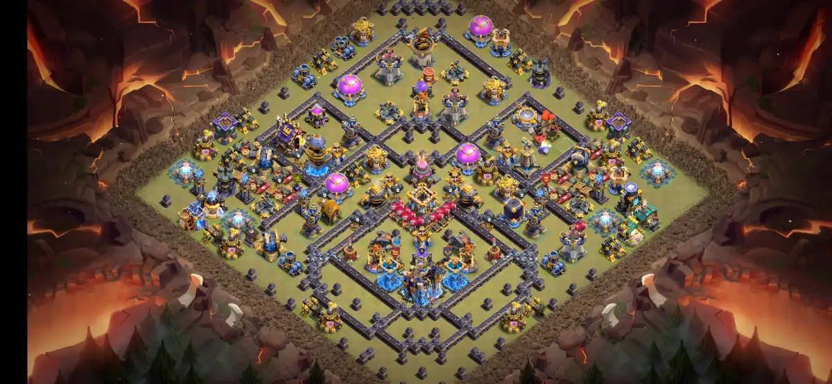TH18 War Base Anti 2 Star for Clash of Clans Legends