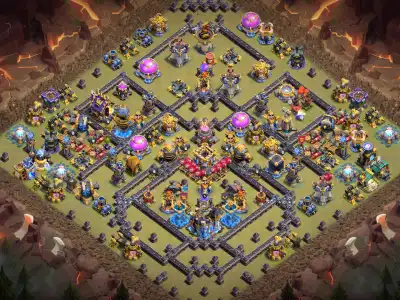Layout TH18 War Base Anti 2 Star for Clash of Clans Legends