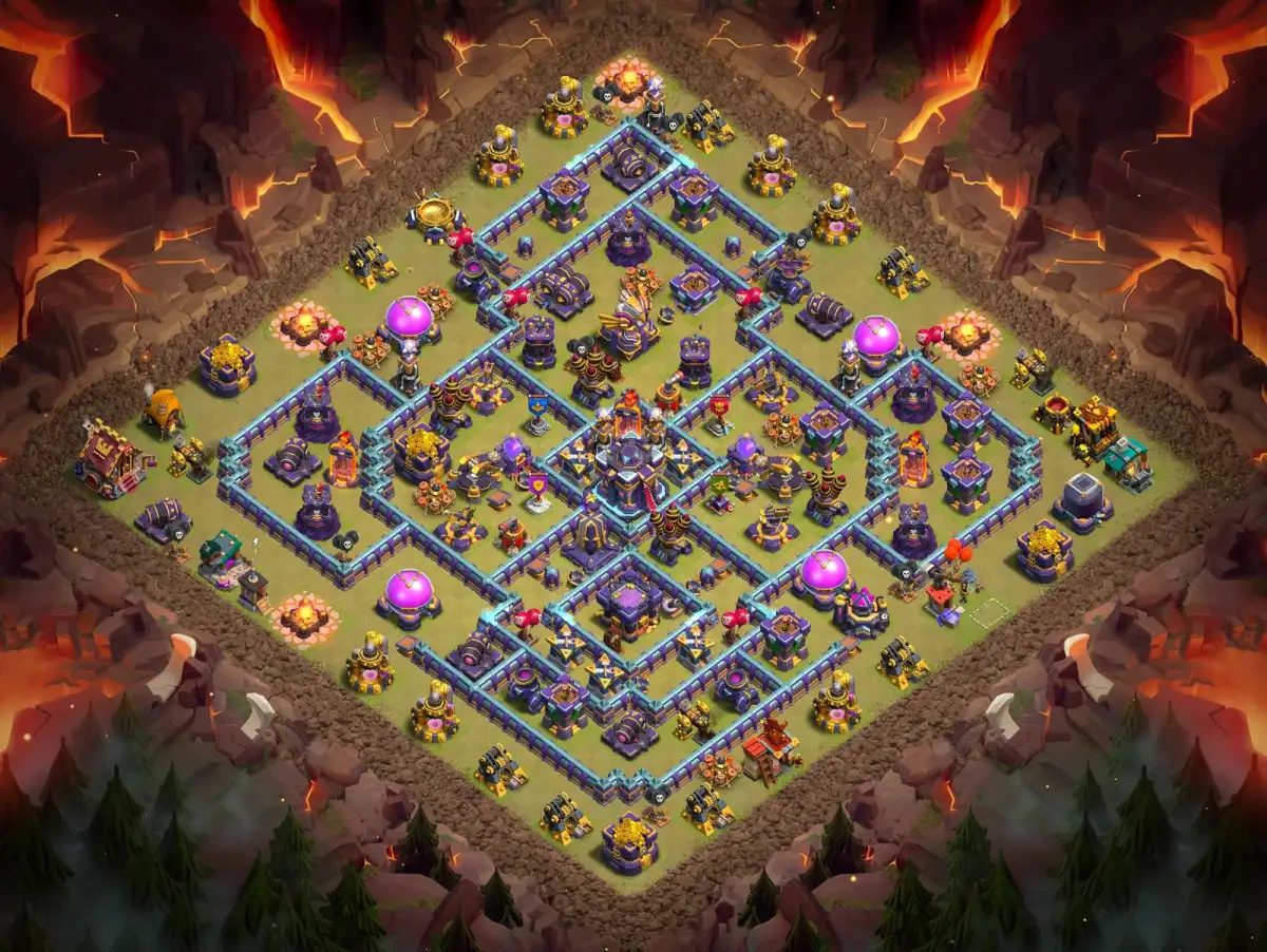 TH15 War Base Anti 3 Star Layout for Clash of Clans