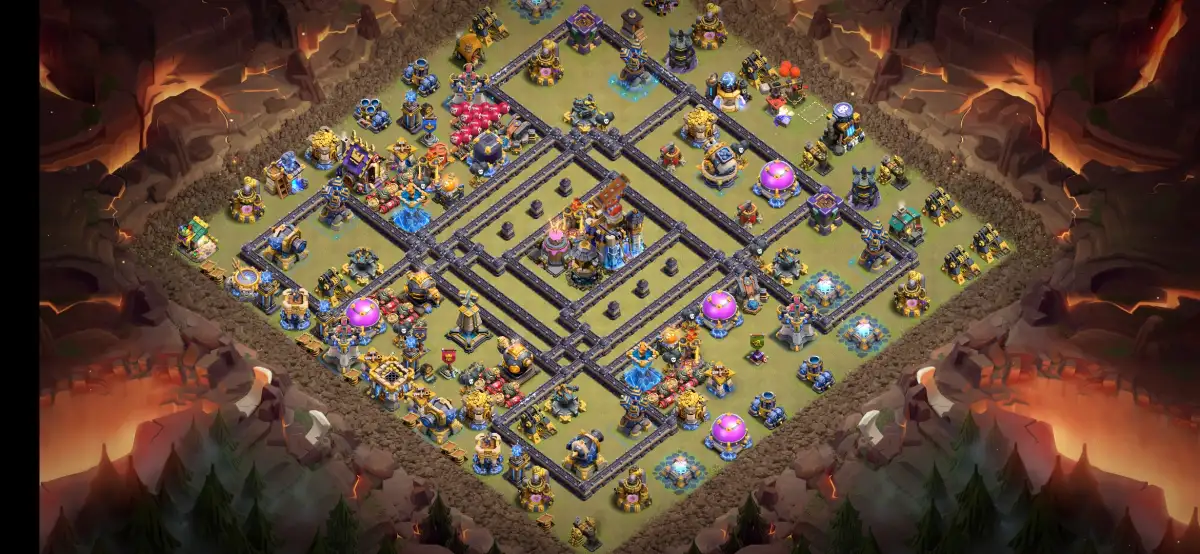 TH18 War Base Anti 2 Star for Clash of Clans Legend Play
