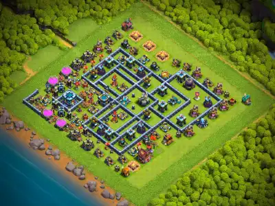 Layout TH13 Legend League Clash of Clans Base for COC Copy Link