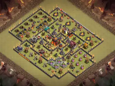 Layout TH10 Anti 2 Star War Base Link for Clash of Clans