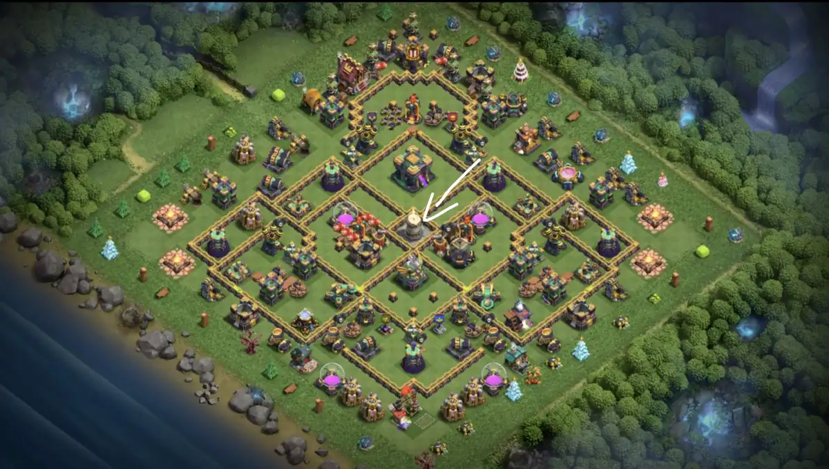 TH14 War Badr Anti 3 Star Base for CoC Copy Link