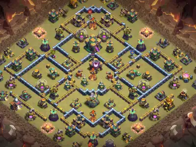 Layout TH14 War Base Copy Link Anti 2 Star Ring Layout