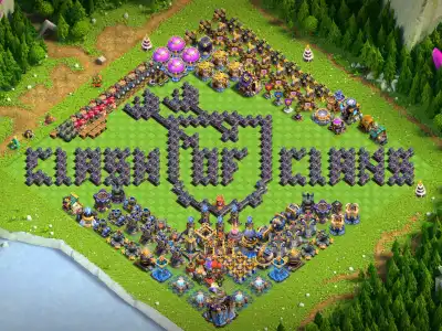 Layout TH18 Farming Base Layout with Open Loot Rows Copy Link