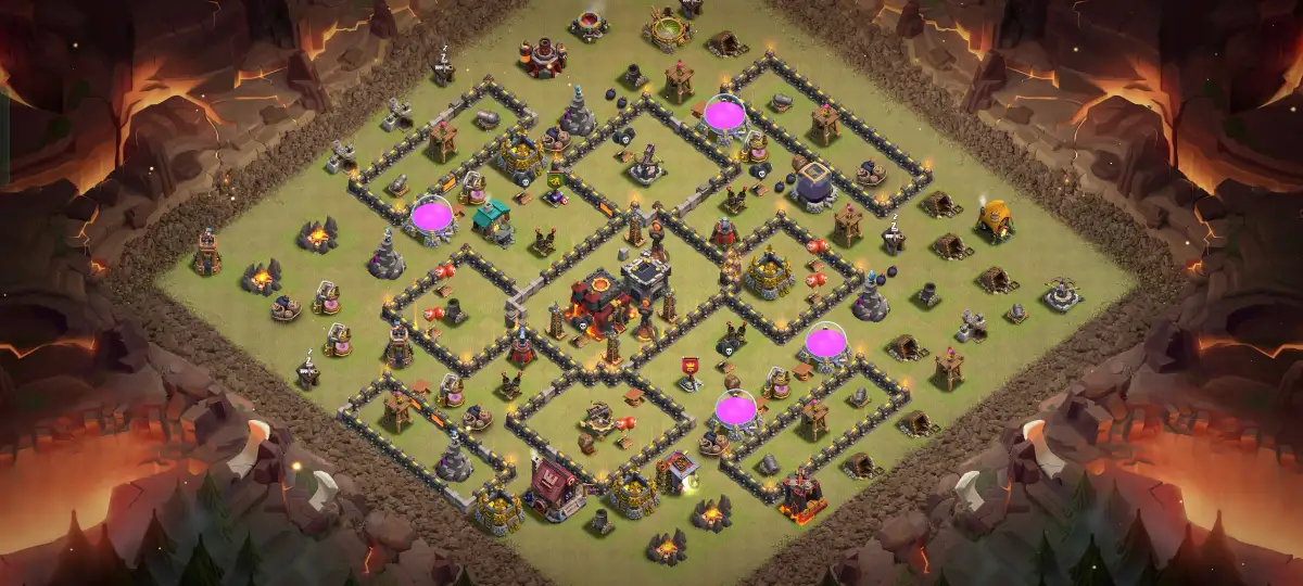TH10 War Base Anti Air Layout for Legend League Copy Link