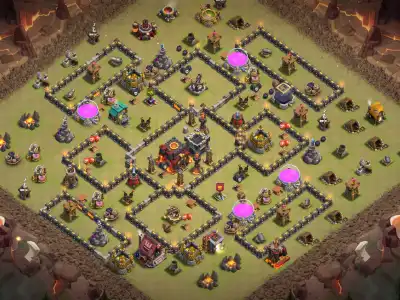Layout TH10 War Base Anti Air Layout for Legend League Copy Link