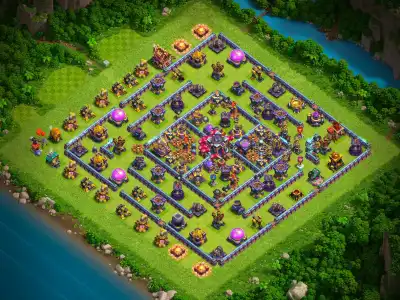Layout TH15 Legend League Base Layout for Clash of Clans Defense