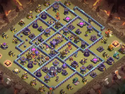 Layout TH15 War Base Copy Link | Anti 2 Star Ring Style Layout