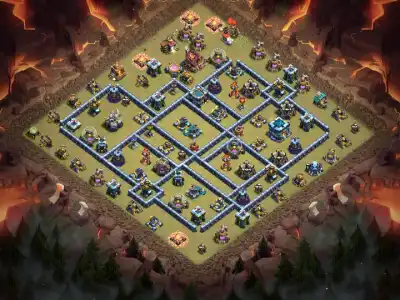 Layout TH13 War Badr Anti Everything Base for CoC Copy