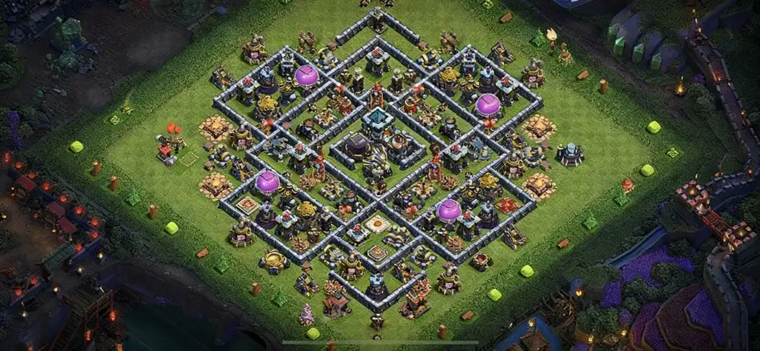 Layout Farm-Safe TH13 Farming Coc Layout | Hybrid Kungfu