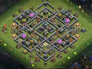 Farm-Safe TH13 Farming Coc Layout | Hybrid Kungfu