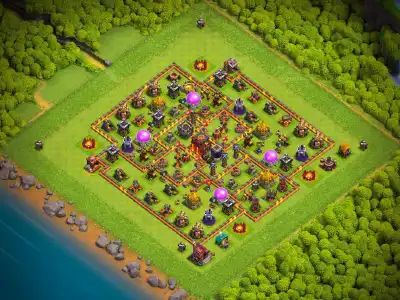 Layout TH10 Farming Base Layout with Safe Storages and Copy Link