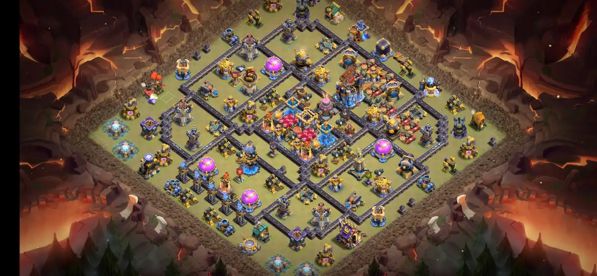 TH18 War Base Copy Link Anti 2 Star Ring Layout