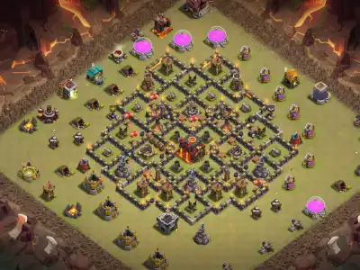 Layout TH10 War Base Anti Everything for Legend League Copy Link