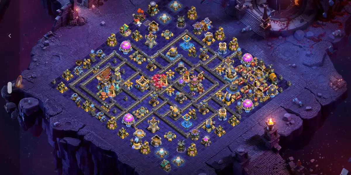 TH18 Legend League Base with Split Core Defense