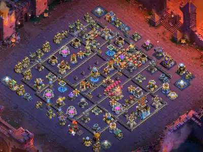 Layout TH18 War Base Layout for Clash of Clans Anti 2 Star