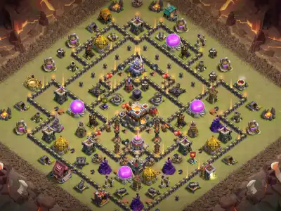 Layout TH11 War Base Copy Link for clash of clans war badr