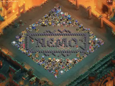 Layout TH18 Troll Base Layout with a Giant NOOB Design