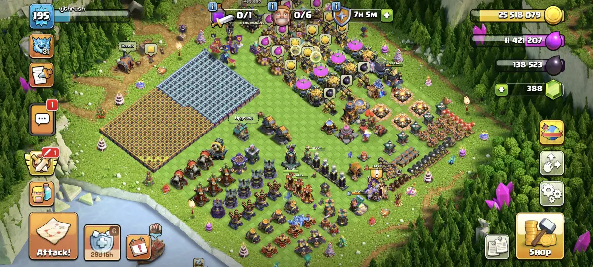 TH17 Farming Base Layout with Open Progress Build