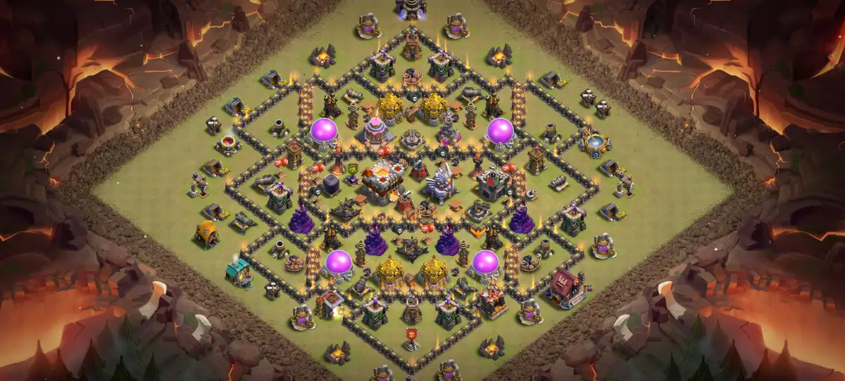 TH11 Defense Base Layout for Clash of Clans Copy Link