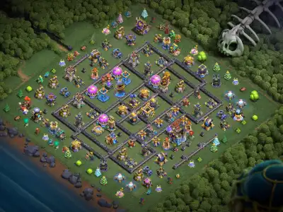 Layout TH18 War Base Anti 3 Star for Legend League Copy Link