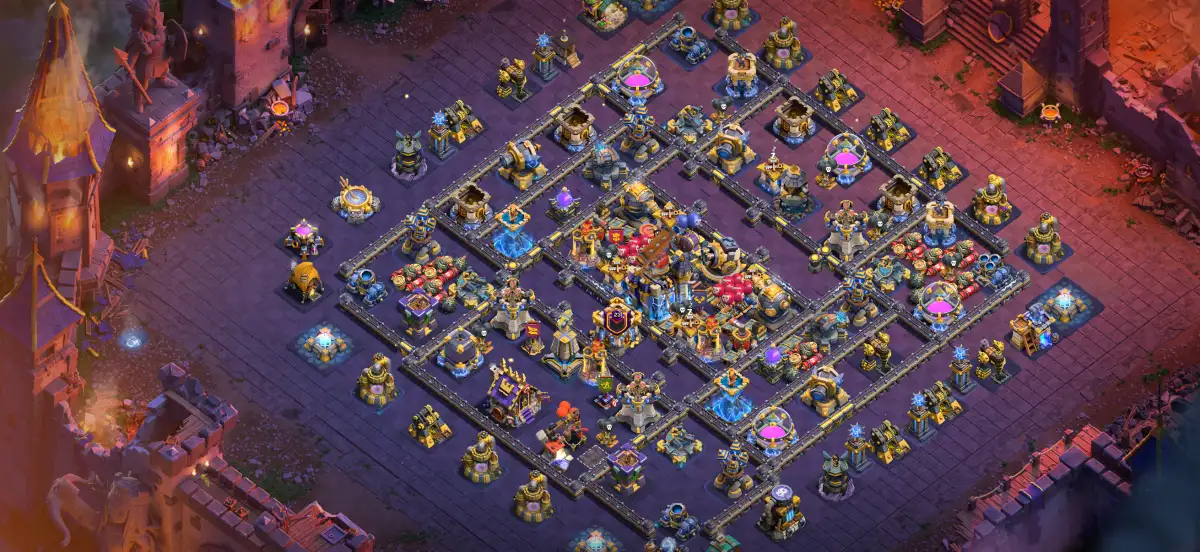 TH18 War Base for Clash of Clans Anti 2 Star Air Defense