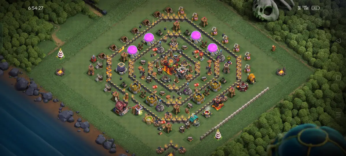 TH10 Farming Base Anti 3 Star Ring Layout Copy Link