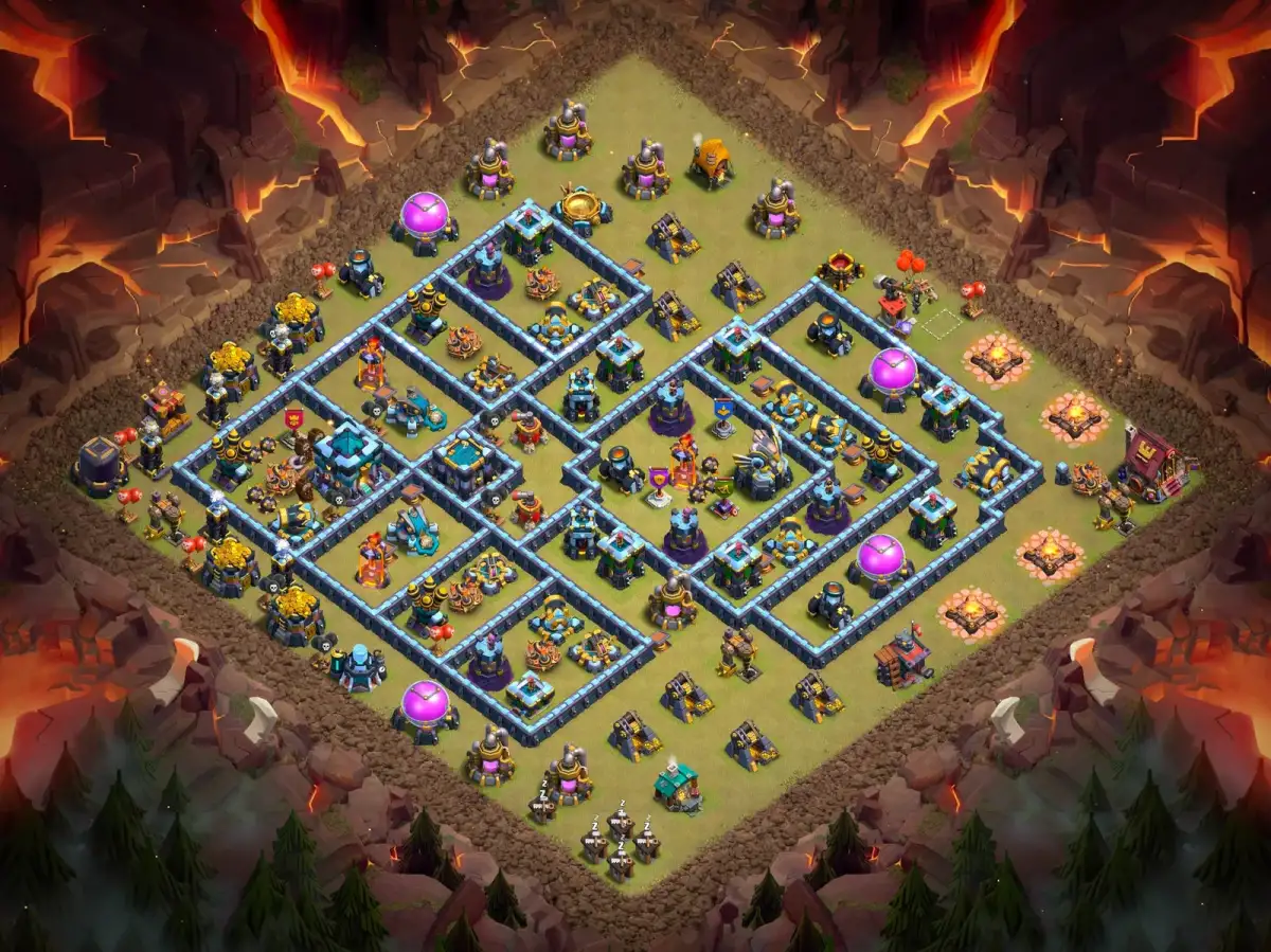 TH13 War Base Anti 2 Star for clash of clans | war badr