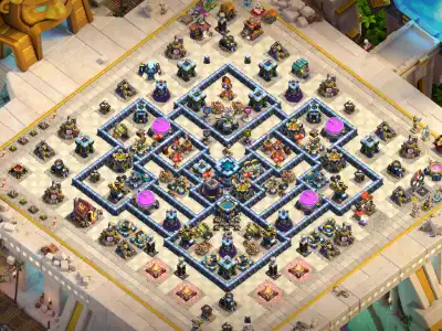 Layout TH13 Anti 3 Star Hybrid COC Base Layout with Copy Link