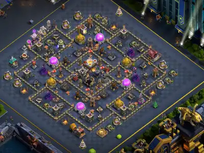 Layout TH11 Defense Base for CoC - Clash of Clans Copy Link