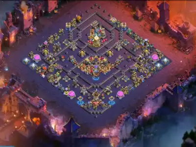 Layout TH18 Anti Everything War Base Layout for Clash of Clans