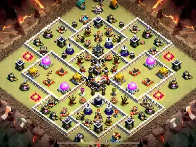 Layout Reliable TH11 War Coc Layout | Hybrid CWL Hawks