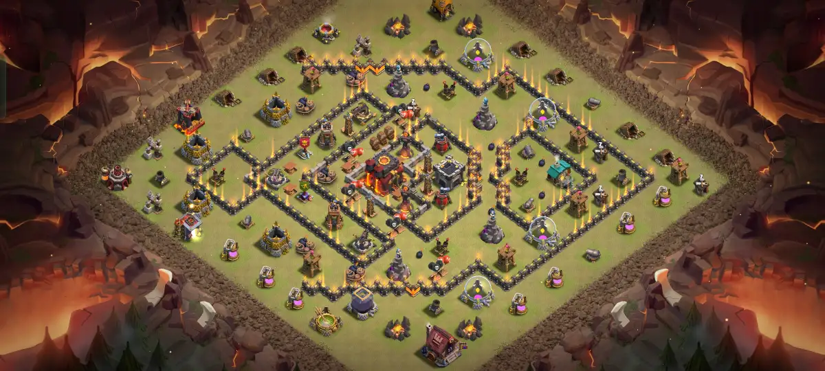 TH10 Legend League Base Layout for Clash of Clans Defense