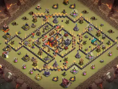 Layout TH10 Legend League Base Layout for Clash of Clans Defense